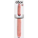 King Cock Tapered Double Dildo in Flesh 40cm