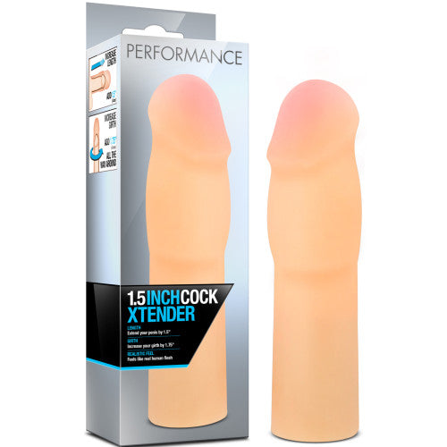 Performance 1.5 inch Cock Xtender Beige 16 X Ø 3.5 cm