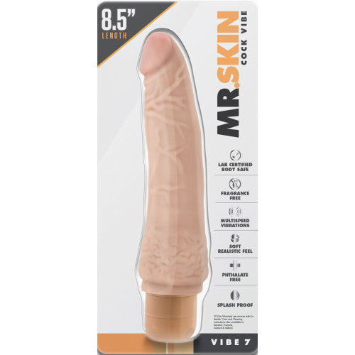 Dr. Skin Vibe 7 inch Vibrating Dildo 21 x Ø 3.8 cm