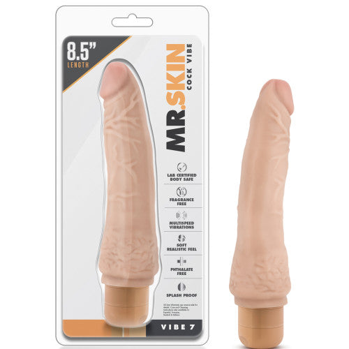 Dr. Skin Vibe 7 inch Vibrating Dildo 21 x Ø 3.8 cm