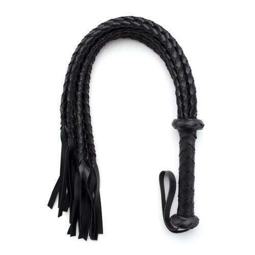 Naughty Toys Braided Flogger Black 75cm