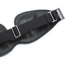 Naughty Toys leather padded eye mask blindfold