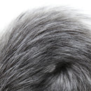 Grey faux fur Fox tail with metal butt plug MEDIUM