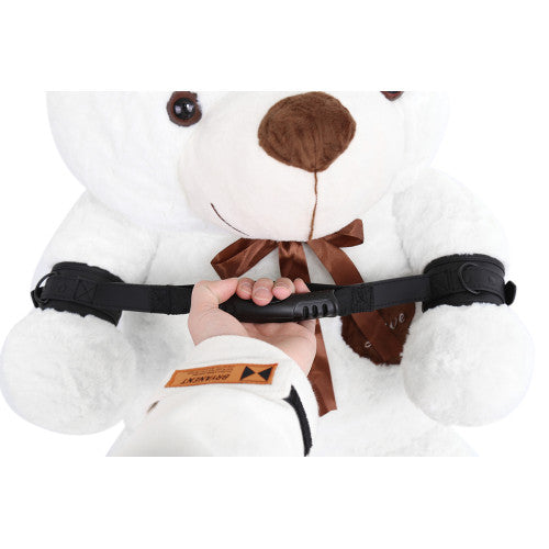 Handcuffs with handle for control and dominance
