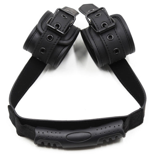 Handcuffs with handle for control and dominance