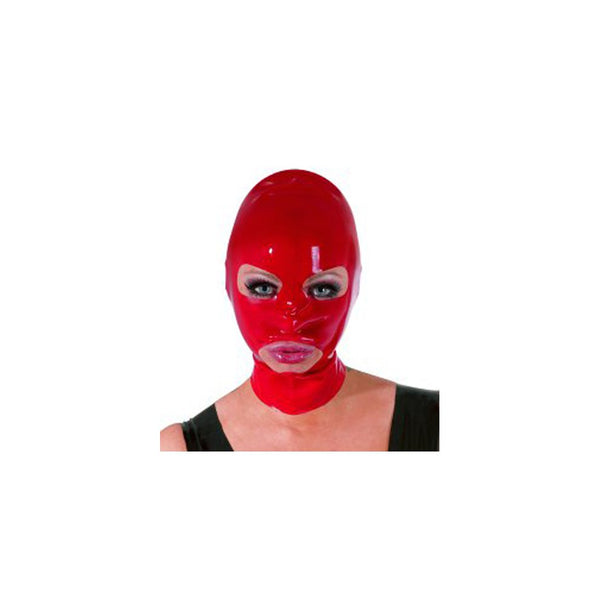 Late X Latex Mask - Red - One Size