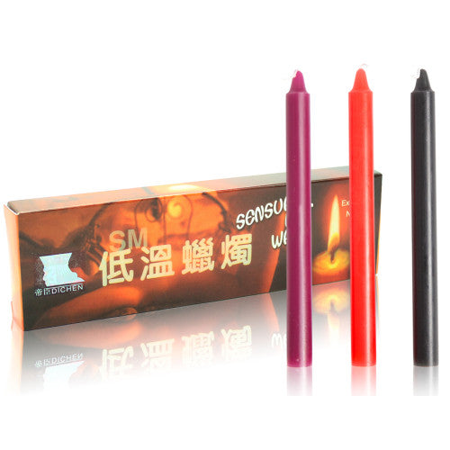 Low Heat drip Bondage candle set