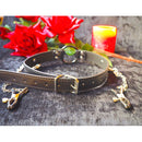 Mouth gag with rubber O-Ring and chain nipple clamps