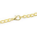 Golden Necklace Chain with Adjustable Nipples and Labia Clamps