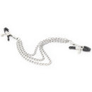 Intimate nipple clamps with triple chain