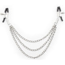 Intimate nipple clamps with triple chain