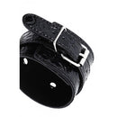 Naughty Toys ONE SIZE Grained shiny Vinyl look Ankle Cuffs BLACK