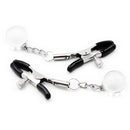 Nipple clamps with chain clear decorative balls