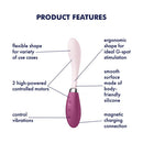 Satisfyer G Spot Flex 3 Multi Vibrator Red