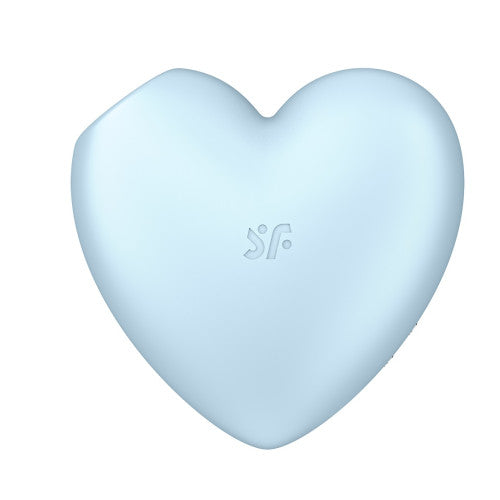 Satisfyer Cutie Heart air-pulse waves vibrations clitoral stimulator light blue