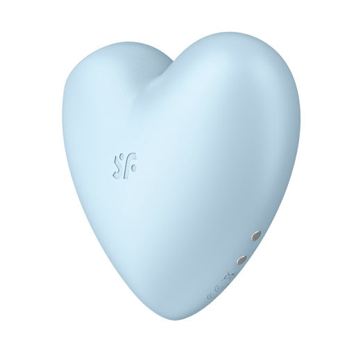 Satisfyer Cutie Heart air-pulse waves vibrations clitoral stimulator light blue
