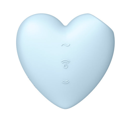 Satisfyer Cutie Heart air-pulse waves vibrations clitoral stimulator light blue
