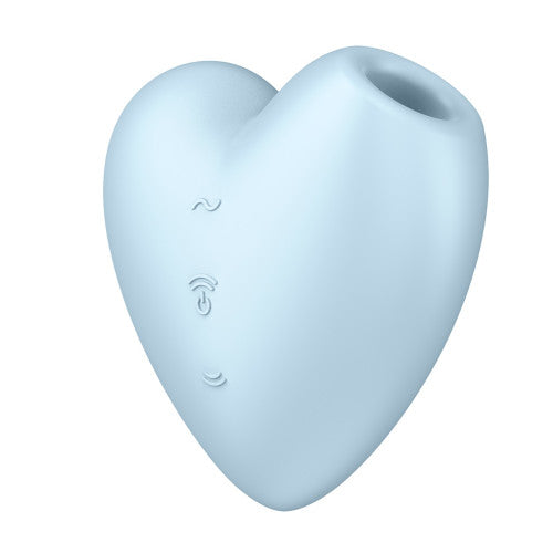 Satisfyer Cutie Heart air-pulse waves vibrations clitoral stimulator light blue