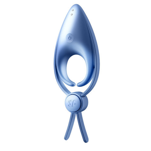 Satisfyer Sniper adjustable cock ring with 12 vibration programs blue