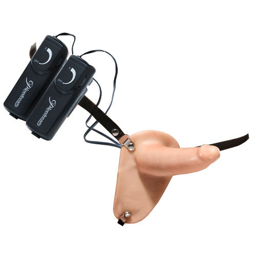 Super Penetrix strap-on Double strap-on with vibrator