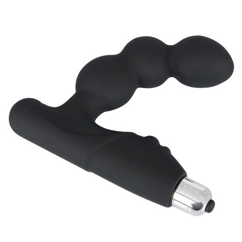 Black Silicone Vibrating Prostate Massager
