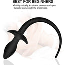 Black Silicone Mice Tail with plug