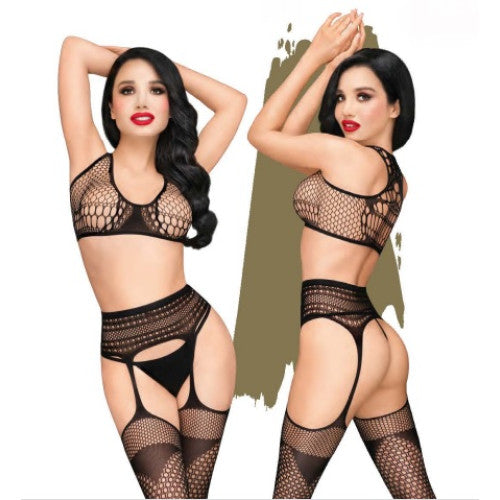 Penthouse Smoking Gun Black Sexy Lingerie Set XL