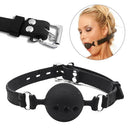 Naughty Toys Breathable Ball gag MEDIUM BLACK Ø 4 cm