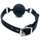 Naughty Toys Breathable Ball gag MEDIUM BLACK Ø 4 cm