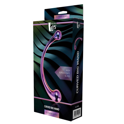 Glamour Glass Curved Big Wand 21cm x Ø 3,8cm