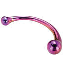 Glamour Glass Curved Wand 17cm x Ø 3,3cm