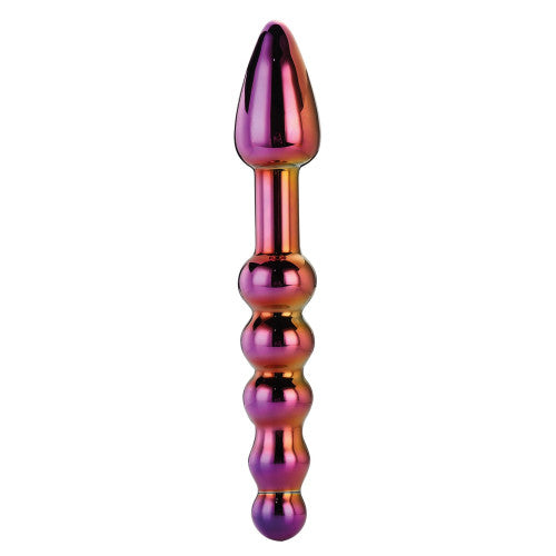 Glamour Glass Ridged Dildo 18cm x Ø 3cm