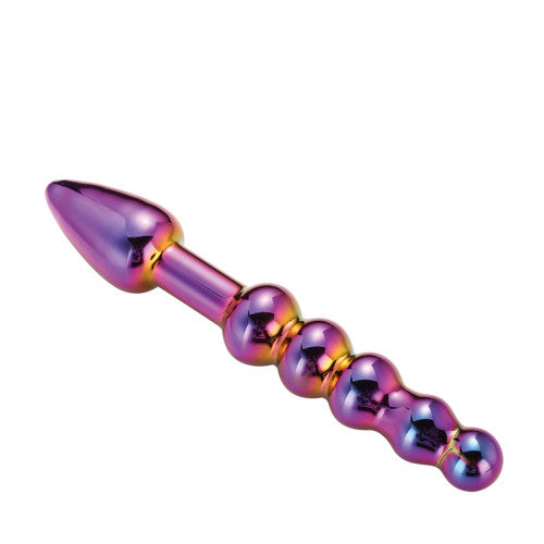 Glamour Glass Ridged Dildo 18cm x Ø 3cm