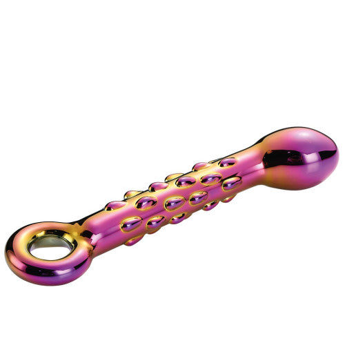 Glamour Glass Ribbed G-Spot Dildo 18cm x Ø 3,4cm