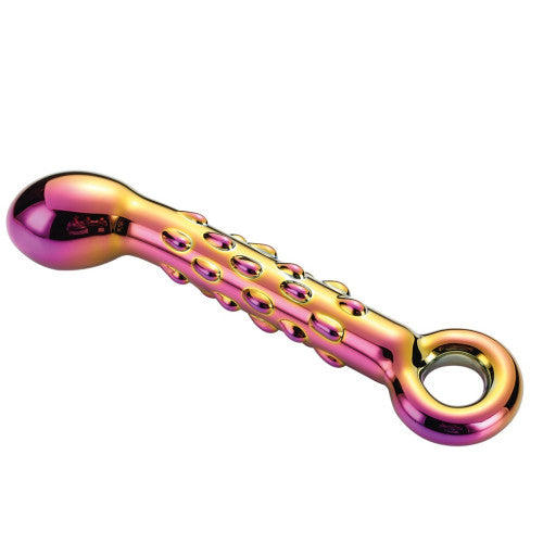 Glamour Glass Ribbed G-Spot Dildo 18cm x Ø 3,4cm