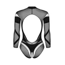 Obsessive B135 Teddy with Open Crotch Black O/S