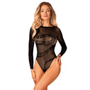 Obsessive B137 Crotchless Teddy Black O/S