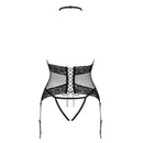 Obsessive Lacrisia Corset and Open Thong Black