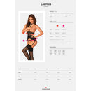 Obsessive Lacrisia Corset and Open Thong Black