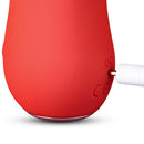 Red silicone vibrating Licking Tongue rose Flower