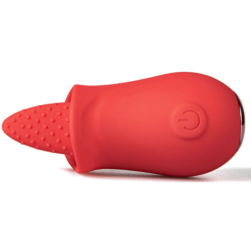 Red silicone vibrating Licking Tongue rose Flower