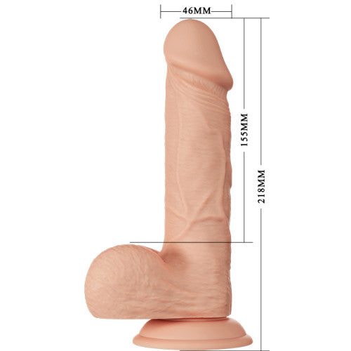 Bahamut realistic life-like TPR dildo with suction 22 x Ø 4.6 cm