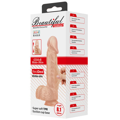 Catoblepas Realistic TPR Dildo with Suction 20 x Ø 4.4 cm