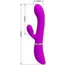Pretty Love Clitoris Vibrator with swaying motion Purple
