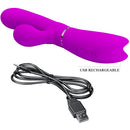 Pretty Love Clitoris Vibrator with swaying motion Purple