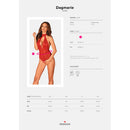 Obsessive Dagmarie crotchless red teddy
