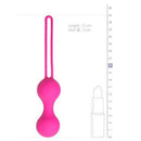 Pink vibe silicone Kegel Balls 17 x Ø 3 cm