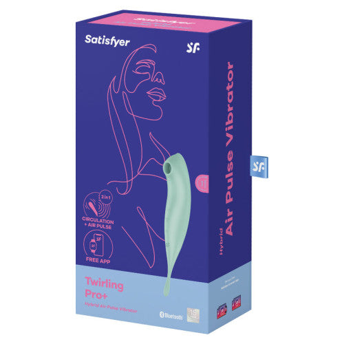 Satisfyer Twirling Pro+ Hybrid Air Pulse Vibrator Mint
