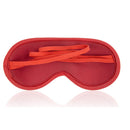 Naughty Toys red satin soft padded blindfold with jewels