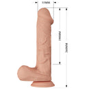 BERGISI R-controlled vibrating dildo with suction 26 x Ø 5 cm